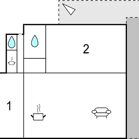 アパート Two-bedroom In *